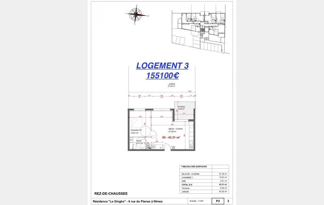 Agence du Casino Transaction : Apartment | NIMES (30000) | 45 m2 | 161 700 € 