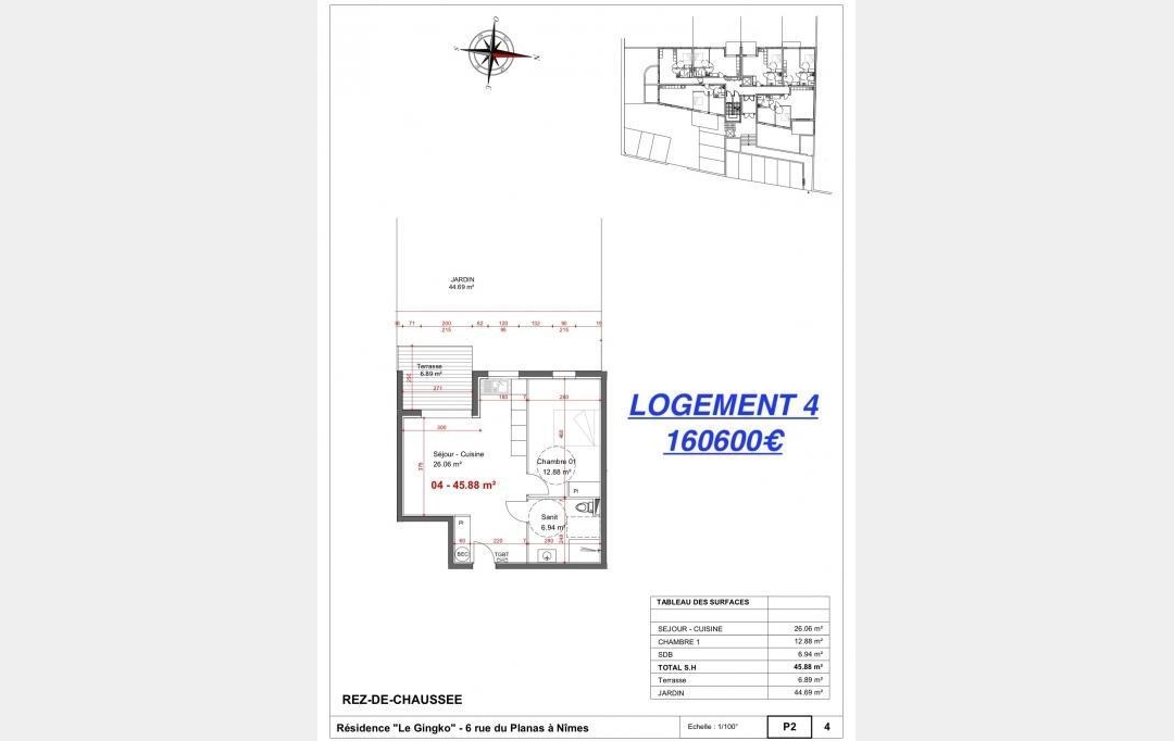 Agence du Casino Transaction : Appartement | NIMES (30000) | 45 m2 | 161 700 € 