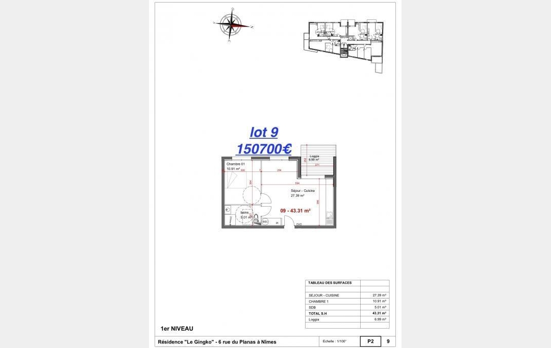 Agence du Casino Transaction : Apartment | NIMES (30000) | 57 m2 | 194 700 € 