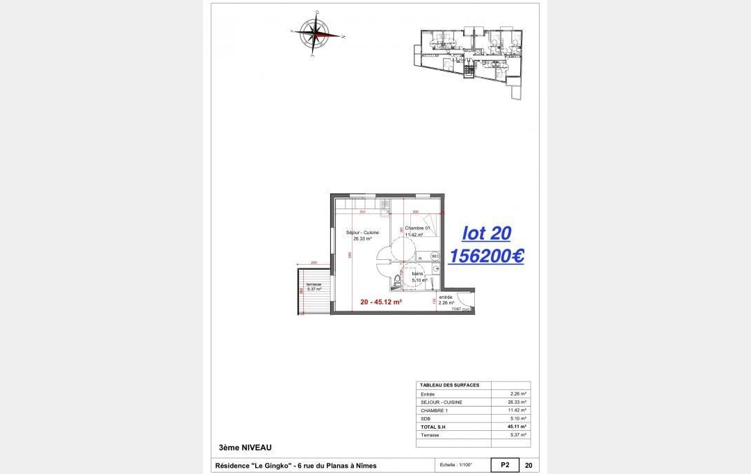 Agence du Casino Transaction : Appartement | NIMES (30000) | 77 m2 | 259 600 € 