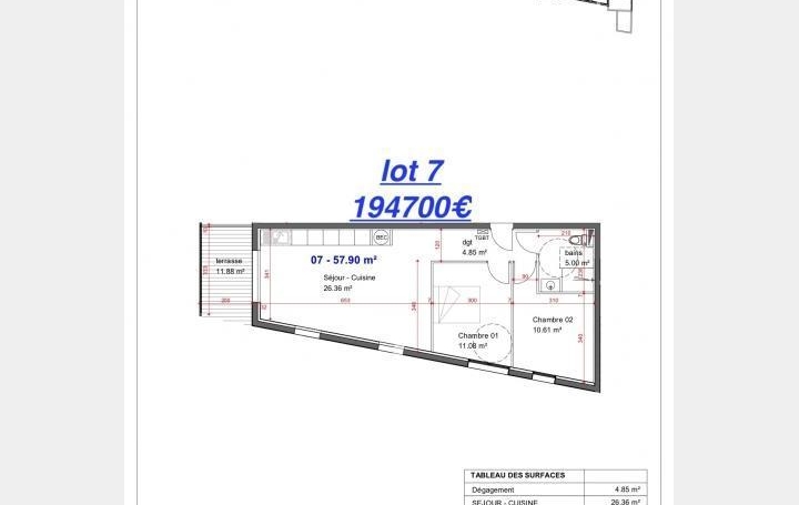 Agence du Casino Transaction : Appartement | NIMES (30000) | 57 m2 | 194 700 € 